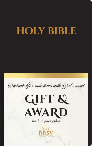 B NRSVUE GIFT & AWARD BIBLE WITH APOCRYPHA BLACK