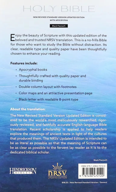 B NRSVUE FLEXISOFT BIBLE WITH APOCRYPHA BLACK
