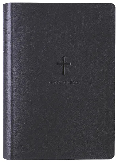 B NLT LARGE PRINT PREMIUM VALUE THINLINE BIBLE FILAMENT-ENABLED EDITION BLACK CROSS