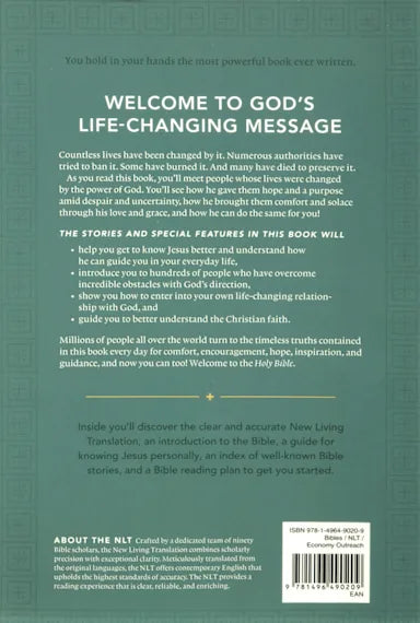 NLT HOLY BIBLE ECONOMY OUTREACH EDITION GREEN