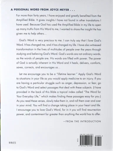 B AMPLIFIED THE EVERYDAY LIFE BIBLE LARGE PRINT (BLACK LETTER EDITION)