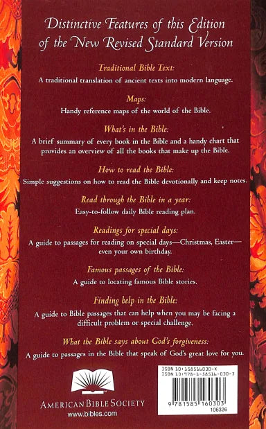 B NRSV HOLY BIBLE BLACK LETTER WITH MAPS AND READER AIDS