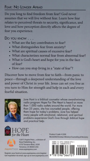 HFTH: FEAR - NO LONGER AFRAID