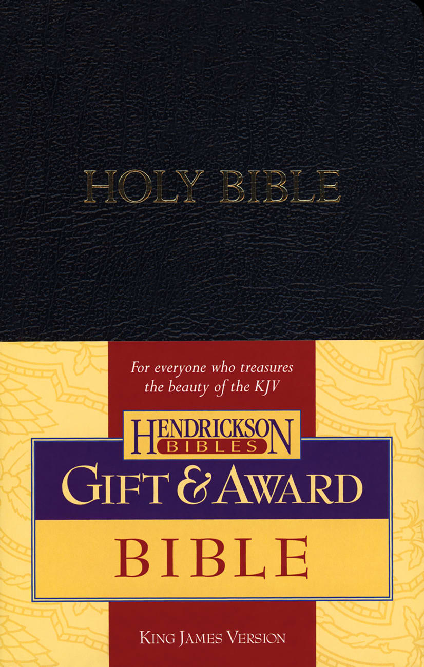 B KJV GIFT AND AWARD BIBLE BLACK (RED LETTER EDITION) IMITATION LEATHER
