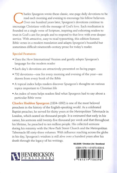 MORNING & EVENING: A DEVOTIONAL CLASSIC FOR DAILY ENCOURAGEMENT (NIV 2011)