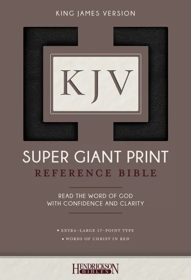 B KJV SUPER GIANT PRINT REFERENCE BIBLE BLACK