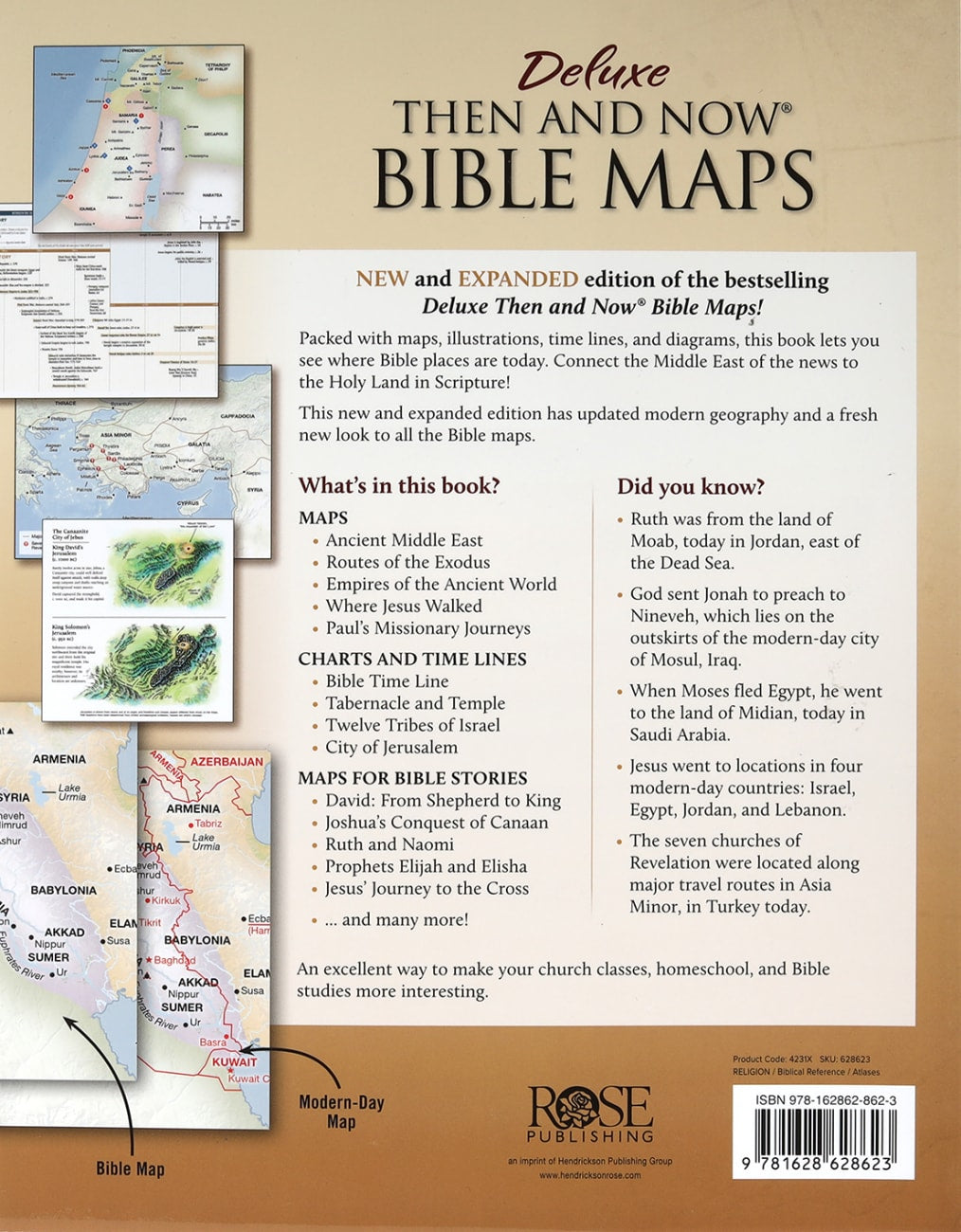 ROSE DELUXE THEN AND NOW BIBLE MAPS (NEW AND EXPANDED 2020 EDITION)