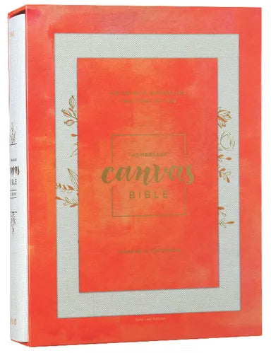 MESSAGE CANVAS BIBLE: COLORING AND JOURNALING THE STORY OF GOD (BLACK LETTER EDITION)