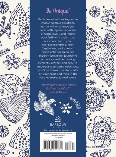 UNIQUE (GIRLS): A CREATIVE DEVOTIONAL JOURNAL FOR GIRLS