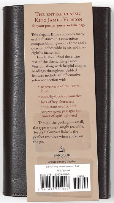 B THE KJV COMPACT BIBLE BROWN