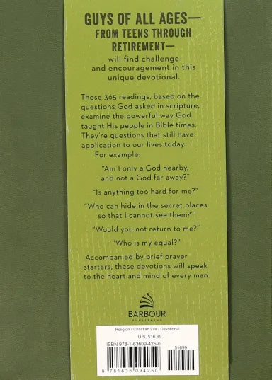DAILY DEVOTIONS FOR GUYS: 365 MEDITATIONS ON THE QUESTIONS OF THE BIBLE