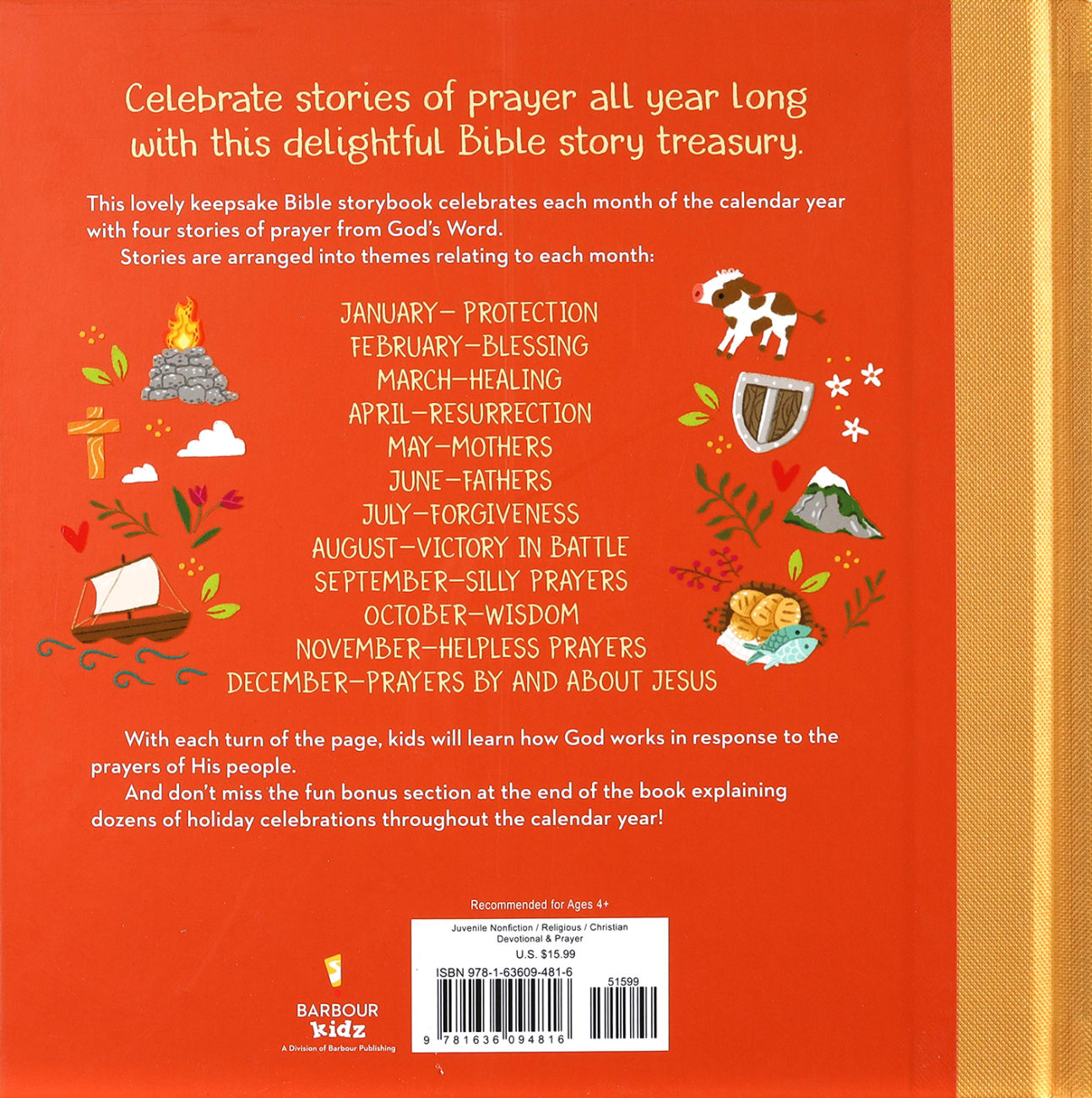 YEAR OF BIBLE PRAYERS A: A TREASURY OF 48 PRAYER STORIES FROM GOD'S WORD