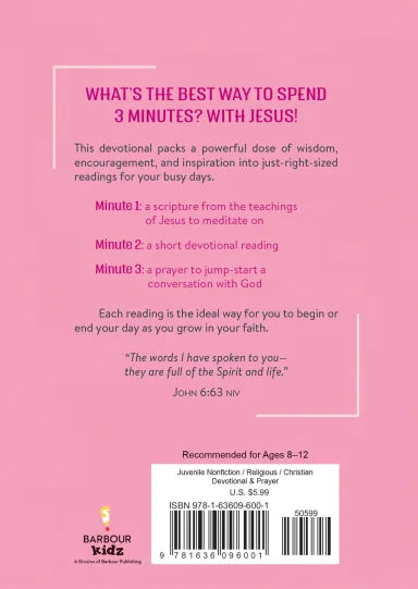3MD: 3 MINUTES WITH JESUS: 180 DEVOTIONS FOR GIRLS