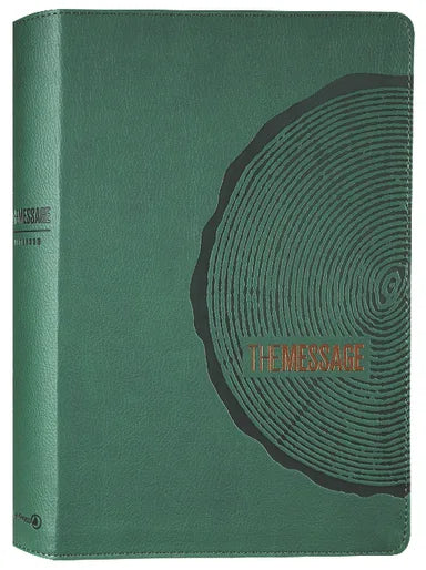 B MESSAGE DELUXE GIFT BIBLE LARGE PRINT GREEN  THE