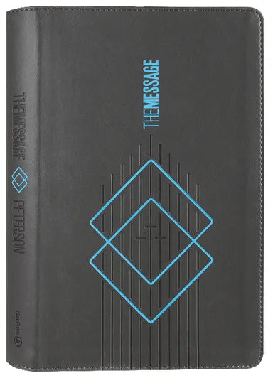 Message Deluxe Gift Bible Charcoal Ascension and Blue Diamonds