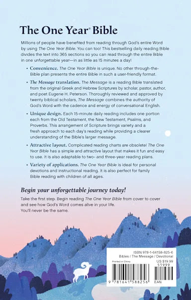 THE MESSAGE MSG ONE YEAR BIBLE