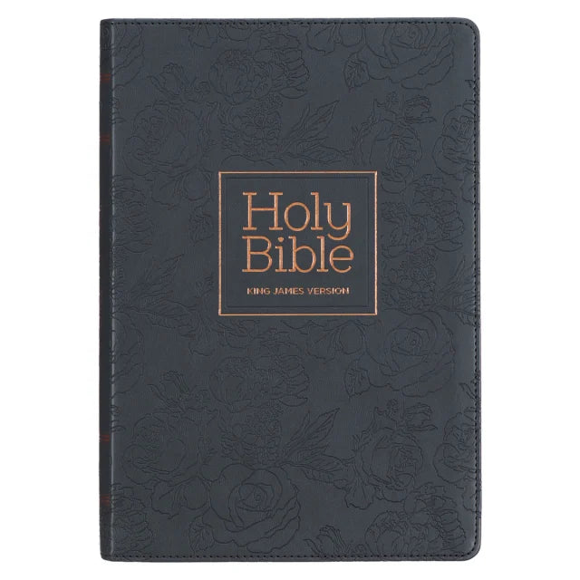 B KJV LARGE PRINT THINLINE BIBLE THUMB INDEX BLACK (RED LETTER EDITION)