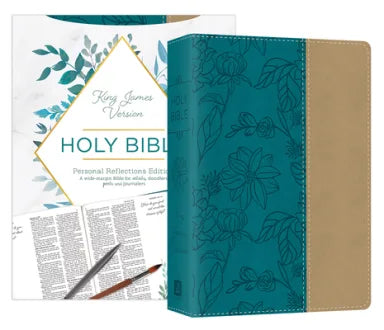 KJV PERSONAL REFLECTIONS BIBLE WITH PROMPTS TEAL (RED LETTER EDITION)