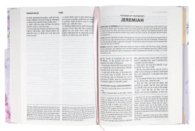 KJV STUDY BIBLE LARGE PRINT HUMMINGBIRD LILACS (RED LETTER EDITION)