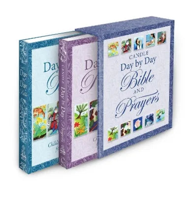 CANDLE DAY BY DAY BIBLE AND PRAYERS GIFT SET