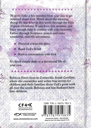 101 DEVOTIONS FOR GIRLS: FROM THE LIVES OF GREAT CHRISTIANS