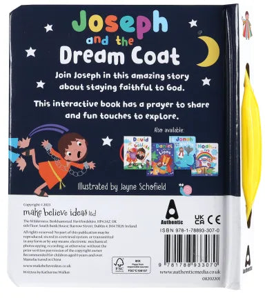 JOSEPH AND THE DREAM COAT (TOUCH AND FEEL WITH CARRY HANDLE)