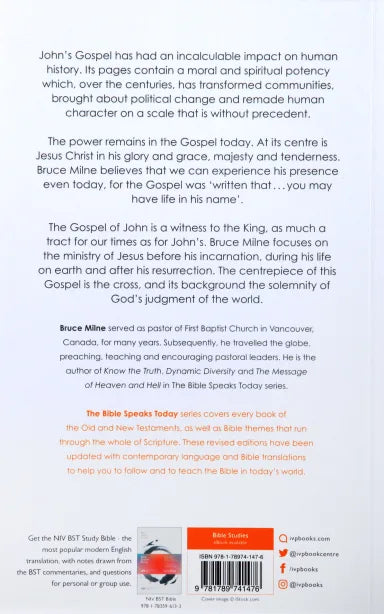 MESSAGE OF JOHN: HERE IS YOUR KING (2020) (BIBLE SPEAKS TODAY SERIES)