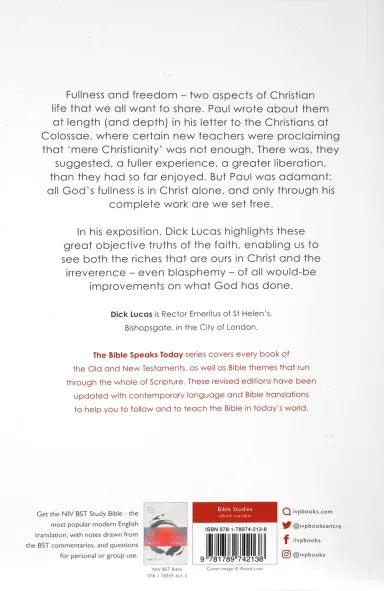 THE MESSAGE OF COLOSSIANS AND PHILEMON (2020) (BIBLE SPEAKS TODAY SERIES)
