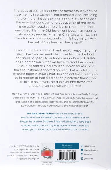 THE MESSAGE OF JOSHUA: PROMISE AND PEOPLE (BIBLE SPEAKS TODAY SERIES)