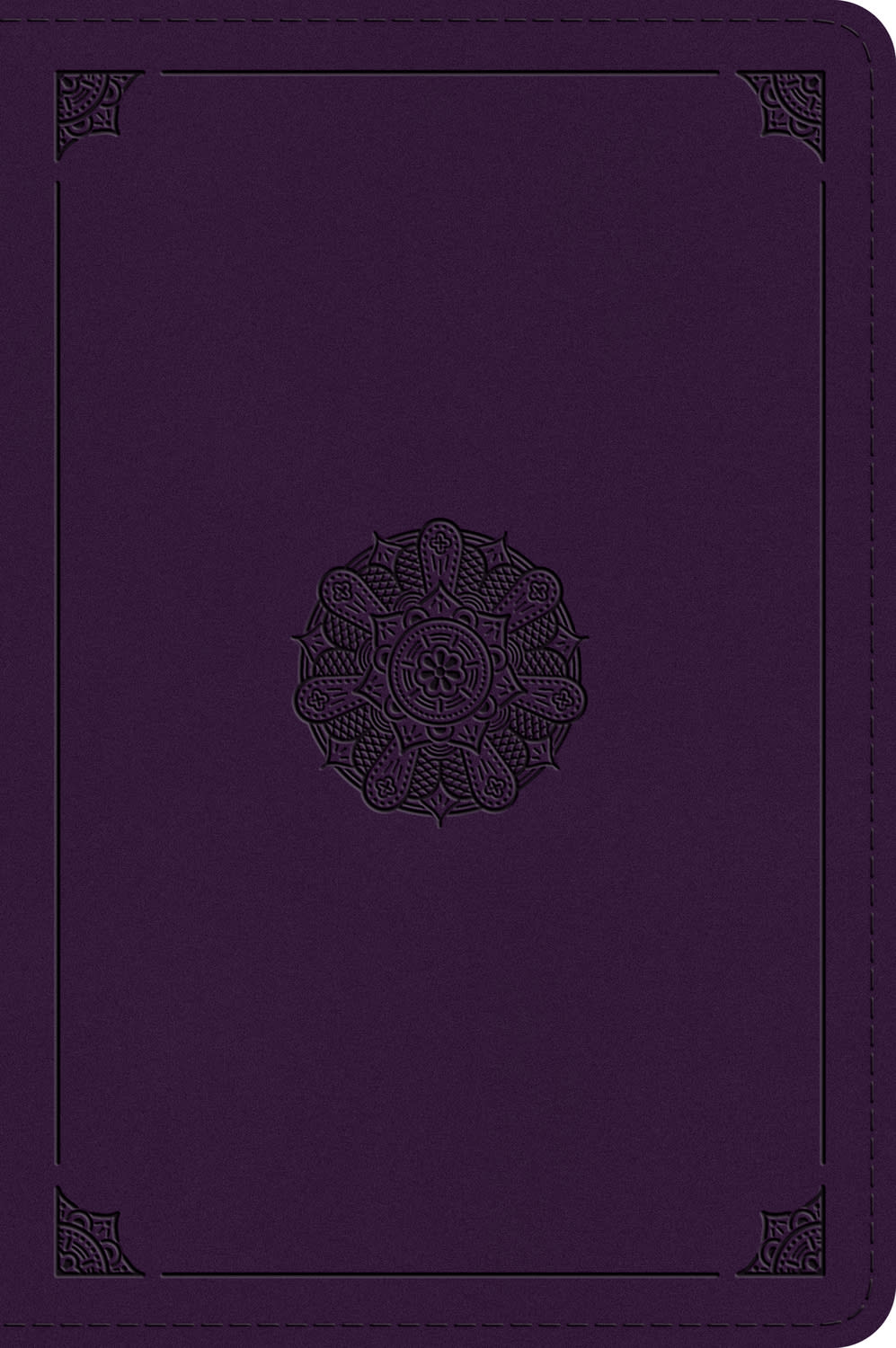 B ESV LARGE PRINT BIBLE LAVENDER EMBLEM DESIGN (BLACK LETTER EDITION)