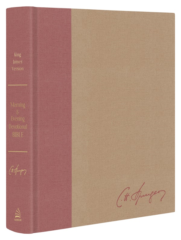 B KJV CHARLES SPURGEON'S MORNING & EVENING DEVOTIONAL BIBLE (RED LETTER EDITION)