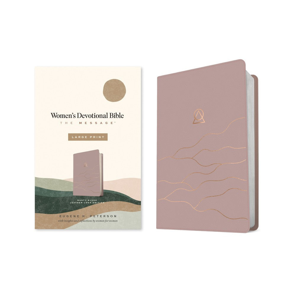THE MESSAGE WOMENS DEVOTIONAL BIBLE LARGE PRINT DUSTY BLUSH