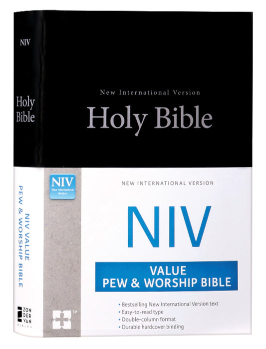 B NIV VALUE PEW AND WORSHIP BIBLE BLACK (BLACK LETTER EDITION)