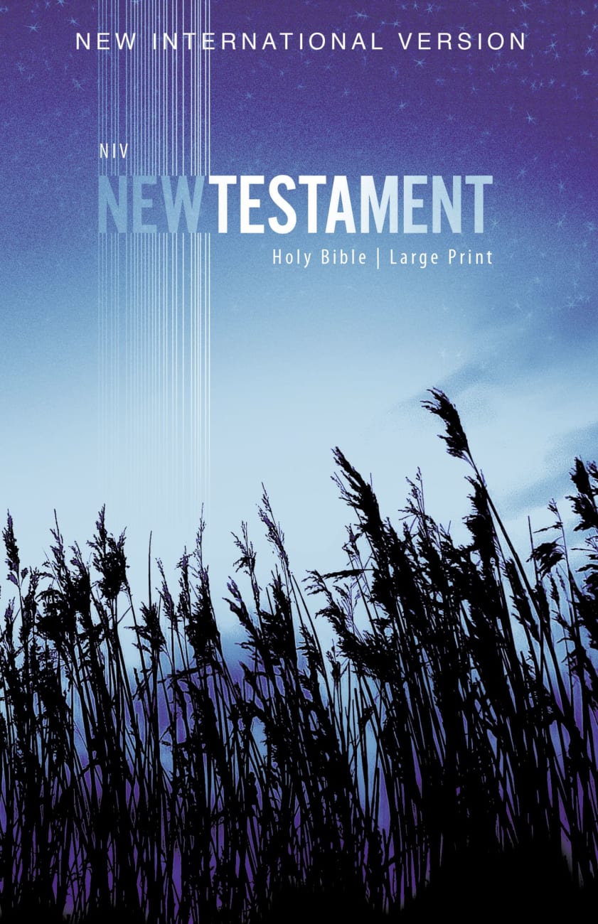 B NIV OUTREACH NEW TESTAMENT LARGE PRINT BLUE WHEAT (BLACK LETTER EDITION