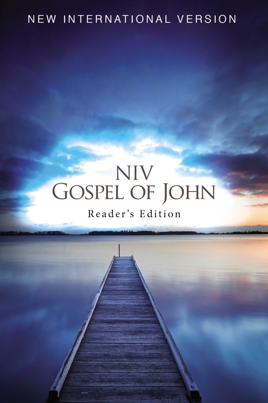 B NIV POCKET GOSPEL OF JOHN READER'S EDITION BLUE PIER (BLACK LETTER)