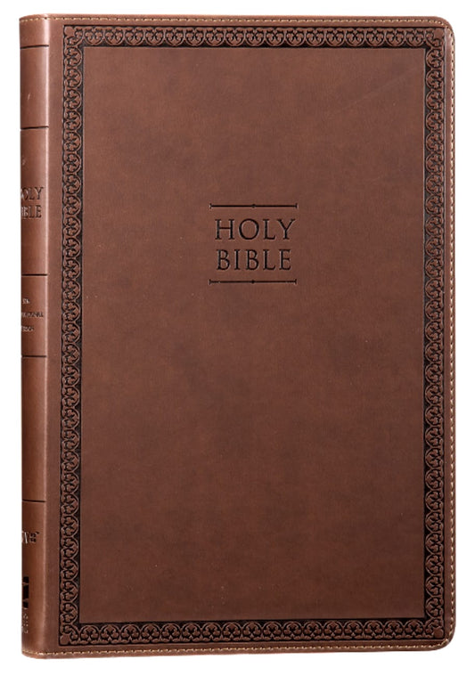 B NIV VALUE THINLINE BIBLE LARGE PRINT BROWN (BLACK LETTER EDITION)