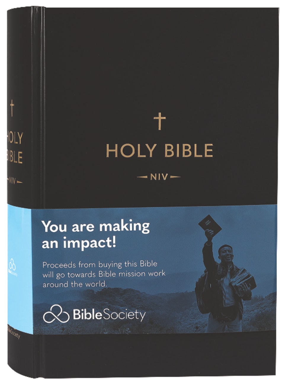 B NIV BLACK PEW BIBLE SINGLE COLUMN WITH LARGE PRINT