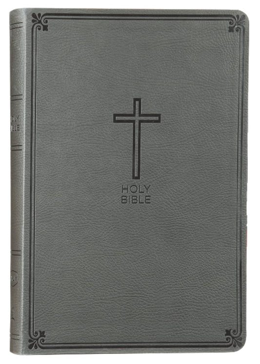 B NKJV VALUE THINLINE BIBLE LARGE PRINT CHARCOAL (RED LETTER EDITION)