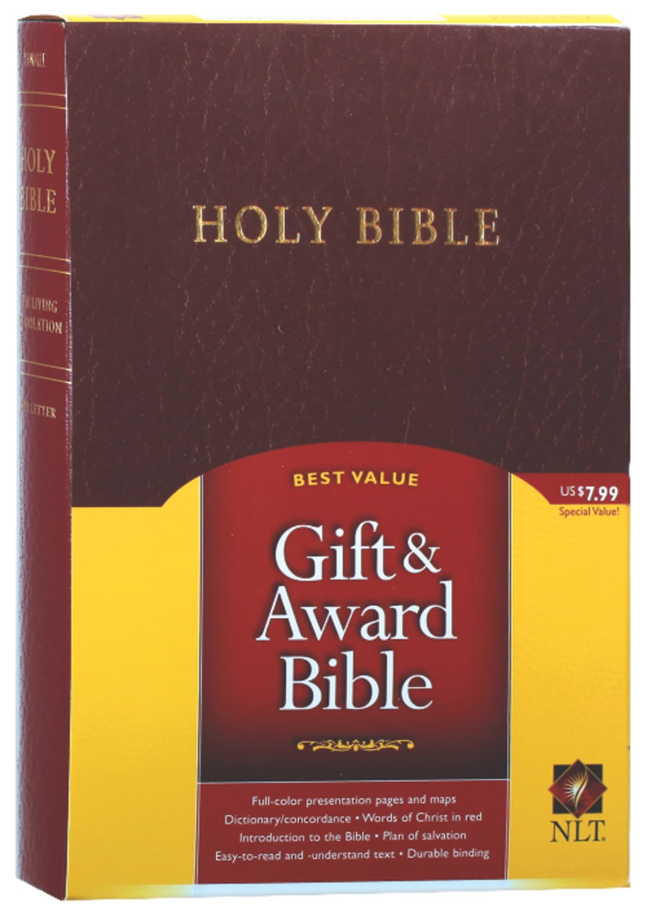 B NLT GIFT & AWARD BURGUNDY (RED LETTER EDITION)