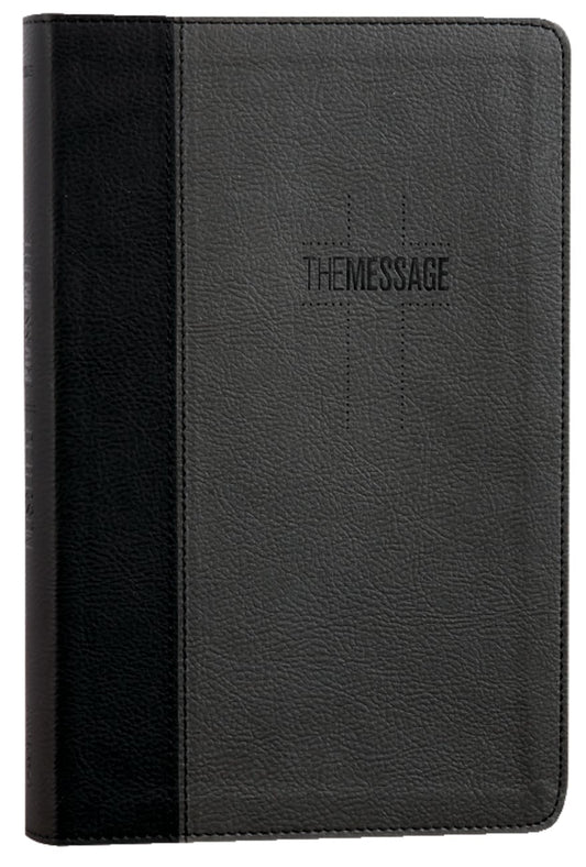 B MESSAGE DELUXE GIFT BIBLE BLACK SLATE (BLACK LETTER EDITION)