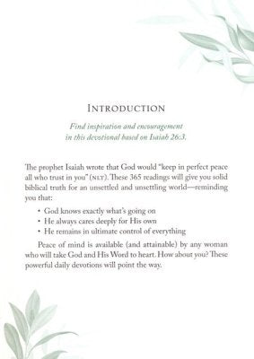 DAILY DEVOTIONS FOR PEACE OF MIND: 365 MEDITATIONS FOR WOMEN