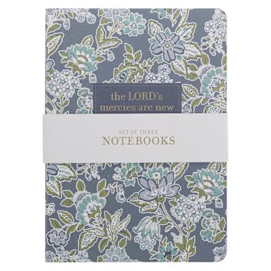 NOTEBOOK  LARGE (SET OF 3): NEW MERCIES LAM. 3:22-23