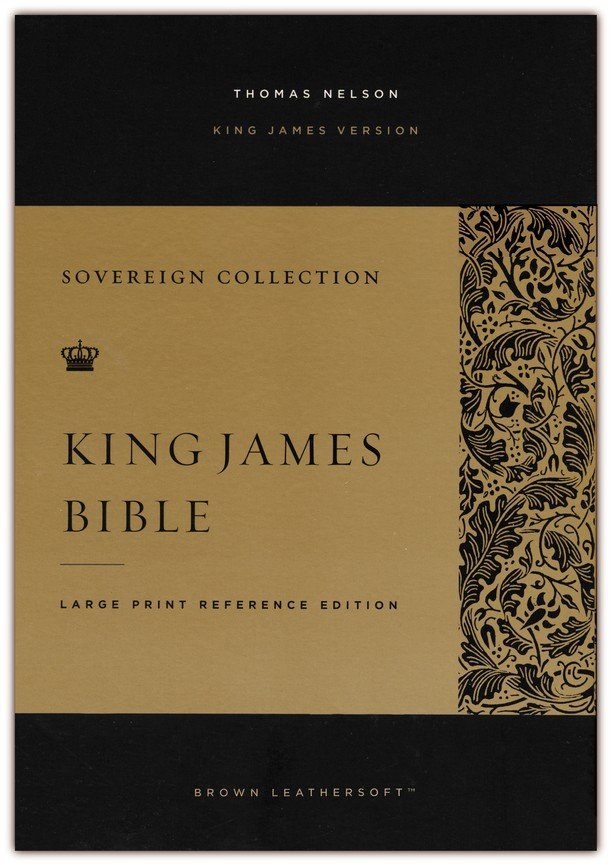 KJV LARGE PRINT REFERENCE HOLY BIBLE  BROWN (SOVEREIGN COLLECTION  RED LETTER)