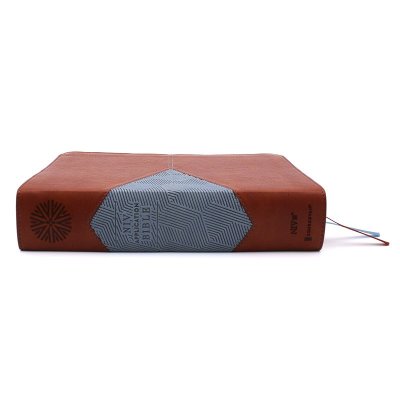 B NIV APPLICATION BIBLE  PERSONAL SIZE  BROWN/BLUE (RED LETTER EDITION)