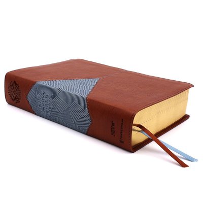 B NIV APPLICATION BIBLE  PERSONAL SIZE  BROWN/BLUE  THUMB INDEXED (RED LETTER EDITION)
