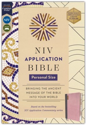 B NIV APPLICATION BIBLE  PERSONAL SIZE  PINK (RED LETTER EDITION)