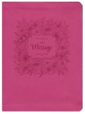 MESSAGE LARGE PRINT DUSTY ROSE FLORAL (BLACK LETTER EDITION)