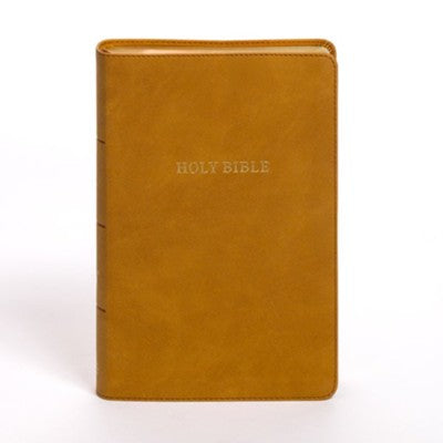 B KJV PERSONAL SIZE GIANT PRINT BIBLE CAMEL INDEXED (RED LETTER EDITION)