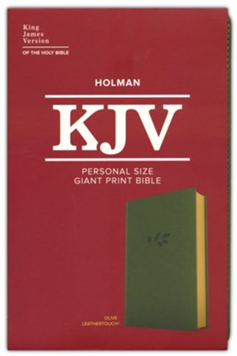 B KJV PERSONAL SIZE GIANT PRINT BIBLE OLIVE (RED LETTER EDITION)