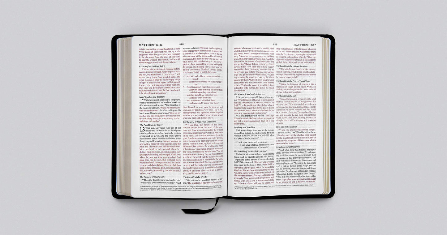 B ESV THINLINE BLACK (RED LETTER EDITION)